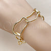Oro Laminado Fancy Bracelet, Gold Filled Style Polished, Golden Finish, 03.429.0004.08