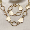 Oro Laminado Necklace and Bracelet, Gold Filled Style Polished, Golden Finish, 06.429.0006