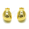 Gold Filled Ring — Stud Earring Ball and Hollow Design Polished 02. — alternate product view — SKU 159068 | Oro Laminado anillo — Stud Earring Ball and Hollow diseño pulido 02. — SKU 159068