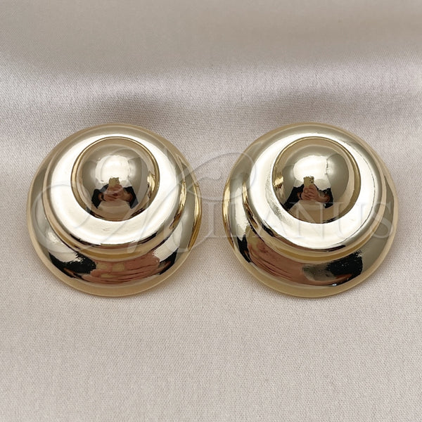 Gold Filled Ring — Stud Earring Hollow Design Polished 02. — alternate product view — SKU 159071 | Oro Laminado anillo — Stud Earring Hollow diseño pulido 02. — SKU 159071