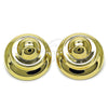 Gold Filled Ring — Stud Earring Hollow Design Polished 02. — alternate product view — SKU 159071 | Oro Laminado anillo — Stud Earring Hollow diseño pulido 02. — SKU 159071