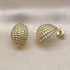 Gold Filled Ring — Stud Earring Polished 02. — alternate product view — SKU 159104 | Oro Laminado anillo — Stud Earring pulido 02. — SKU 159104