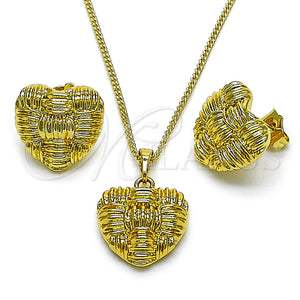 Gold Filled Ring — Earring and Pendant Adult Set Heart Design Polished — main product view — SKU 159139 | Oro Laminado anillo — Earring and Pendant Adult Set corazón diseño pulido — SKU 159139