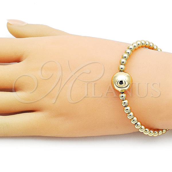 Gold Filled Jewelry — Individual Bangle Ball and Hollow Design Polished 07. — alternate product view — SKU 159144 | Oro Laminado joyería — Individual Bangle Ball and Hollow diseño pulido 07. — SKU 159144