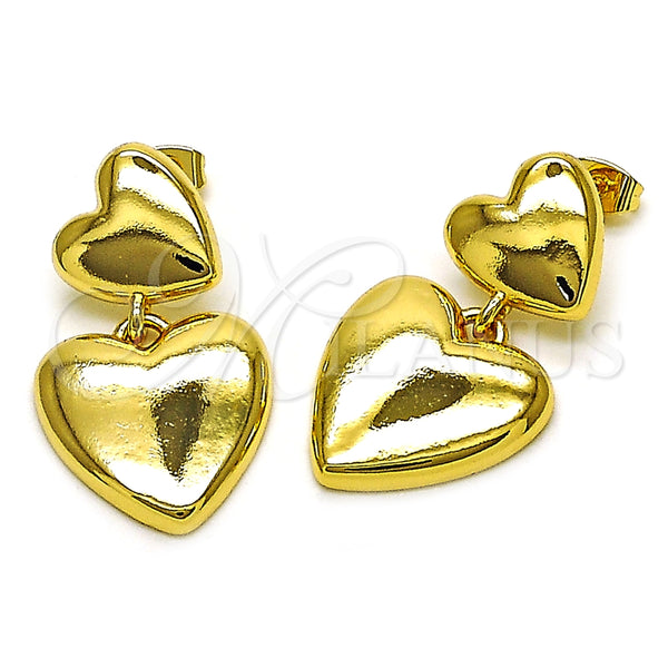 Gold Filled Ring — Stud Earring Heart Design Polished 02. — main product view — SKU 159198 | Oro Laminado anillo — Stud Earring corazón diseño pulido 02. — SKU 159198