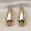 Gold Filled Ring — Stud Earring Polished 02. — alternate product view — SKU 159210 | Oro Laminado anillo — Stud Earring pulido 02. — SKU 159210
