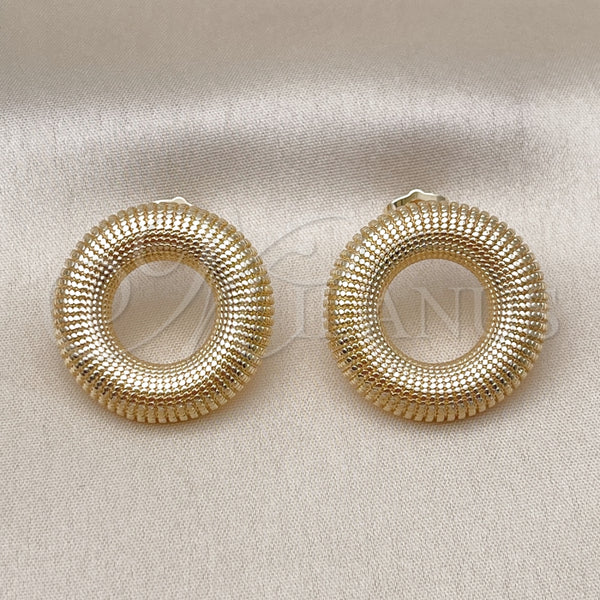 Gold Filled Ring — Stud Earring Diamond Cutting 02. — alternate product view — SKU 159212 | Oro Laminado anillo — Stud Earring Diamond Cutting 02. — SKU 159212