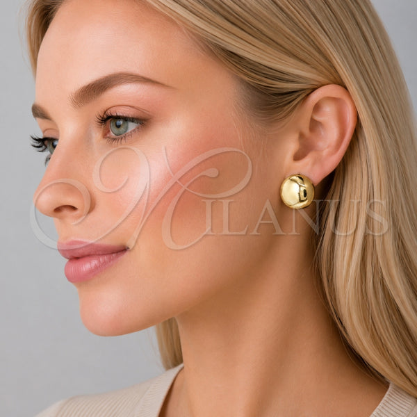 Gold Filled Ring — Stud Earring Polished 02. — alternate product view — SKU 159214 | Oro Laminado anillo — Stud Earring pulido 02. — SKU 159214