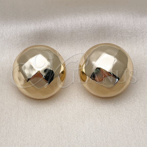 Gold Filled Ring — Stud Earring Hollow and Ball Design Polished 02. — main product view — SKU 159219 | Oro Laminado anillo — Stud Earring Hollow and Ball diseño pulido 02. — SKU 159219