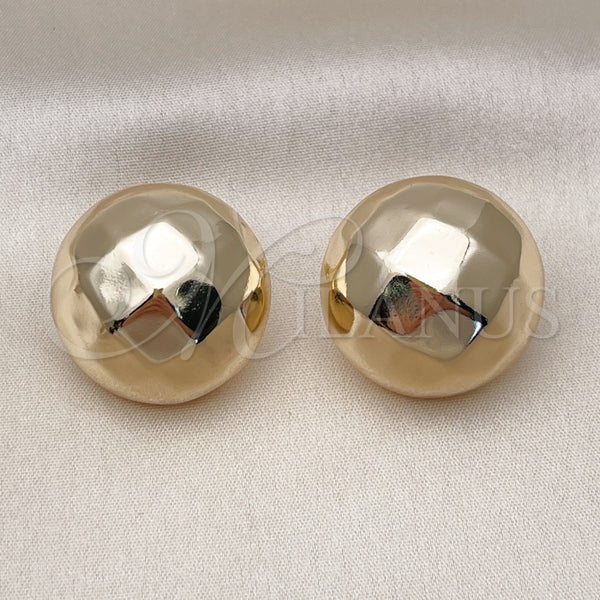 Gold Filled Ring — Stud Earring Hollow and Ball Design Polished 02. — main product view — SKU 159219 | Oro Laminado anillo — Stud Earring Hollow and Ball diseño pulido 02. — SKU 159219
