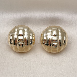 Gold Filled Ring — Stud Earring Hollow Design Polished 02. — main product view — SKU 159220 | Oro Laminado anillo — Stud Earring Hollow diseño pulido 02. — SKU 159220