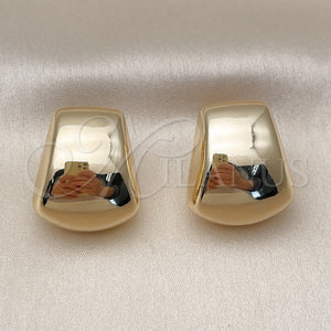 Gold Filled Ring — Stud Earring Hollow Design Polished 02. — main product view — SKU 159222 | Oro Laminado anillo — Stud Earring Hollow diseño pulido 02. — SKU 159222