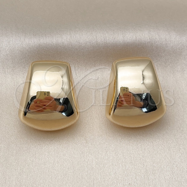 Gold Filled Ring — Stud Earring Hollow Design Polished 02. — main product view — SKU 159222 | Oro Laminado anillo — Stud Earring Hollow diseño pulido 02. — SKU 159222
