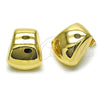 Gold Filled Ring — Stud Earring Hollow Design Polished 02. — alternate product view — SKU 159222 | Oro Laminado anillo — Stud Earring Hollow diseño pulido 02. — SKU 159222