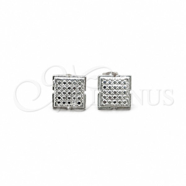 Sterling Silver Stud Earring, Polished, Silver Finish, 02.392.0051