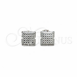 Sterling Silver Stud Earring, Polished, Silver Finish, 02.392.0051