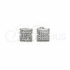 Sterling Silver Stud Earring, Polished, Silver Finish, 02.392.0051