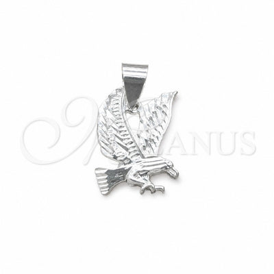 Sterling Silver Fancy Pendant, Eagle Design, Polished, Silver Finish, 05.392.0113 for wholesale, main product view
