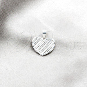 Sterling Silver Pendant — Fancy Pendant Heart Design Polished 05. — main product view — SKU 159241 | Plata 925 dije — elegante Pendant corazón diseño pulido 05. — SKU 159241