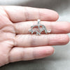 Sterling Silver Fancy Pendant, Elephant Design, Polished, Silver Finish, 05.392.0121