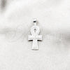 Sterling Silver Fancy Pendant, Cross Design, Polished, Silver Finish, 05.392.0122