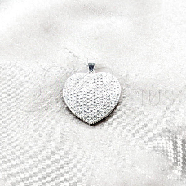Sterling Silver Pendant — Fancy Pendant Heart Design Polished 05. — main product view — SKU 159244 | Plata 925 dije — elegante Pendant corazón diseño pulido 05. — SKU 159244