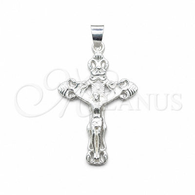 Sterling Silver Religious Pendant, Cross Design, Polished, Silver Finish, 05.392.0127 for wholesale, main product view