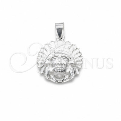 Sterling Silver Fancy Pendant, Polished, Silver Finish, 05.392.0129 for wholesale, main product view