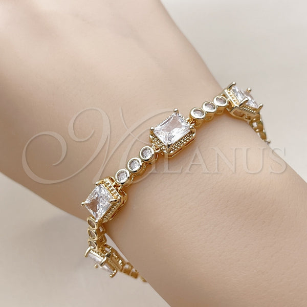 Gold Filled Bracelet — Tennis Bracelet with White Cubic Zirconia Polished 03. — alternate product view — SKU 159271 | Oro Laminado brazalete — Tennis Bracelet with blanco Cubic Zirconia pulido 03. — SKU 159271