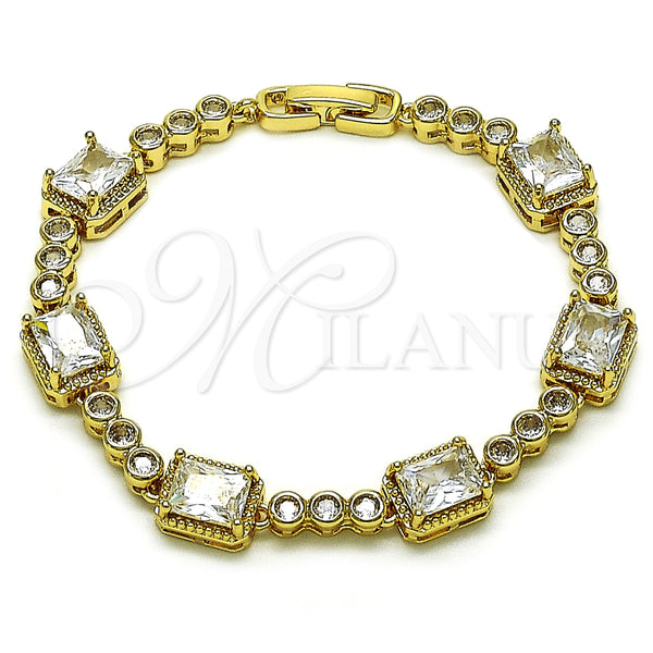 Gold Filled Bracelet — Tennis Bracelet with White Cubic Zirconia Polished 03. — alternate product view — SKU 159271 | Oro Laminado brazalete — Tennis Bracelet with blanco Cubic Zirconia pulido 03. — SKU 159271