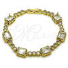 Gold Filled Bracelet — Tennis Bracelet with White Cubic Zirconia Polished 03. — alternate product view — SKU 159271 | Oro Laminado brazalete — Tennis Bracelet with blanco Cubic Zirconia pulido 03. — SKU 159271