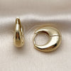 Oro Laminado Huggie Hoop, Gold Filled Style Polished, Golden Finish, 02.213.0808.20