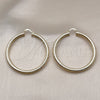 Oro Laminado Large Hoop, Gold Filled Style Hollow Design, Diamond Cutting Finish, Golden Finish, 02.170.0310.60