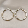 Oro Laminado Large Hoop, Gold Filled Style Hollow Design, Diamond Cutting Finish, Golden Finish, 02.170.0310.60