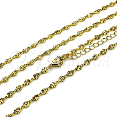 collar marinero abombado de oro laminado - vista del producto - Milanus SKU 159429