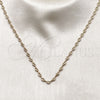 Oro Laminado Fancy Necklace, Gold Filled Style Puff Mariner Design, Polished, Golden Finish, 04.326.0005.22