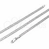 Sterling Silver Basic Necklace, Miami Cuban Design, Polished, Silver Finish, 04.420.0003.16 (100 Gauge, 02 MM Thickness, 16 Inches Length)