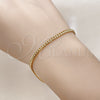 Gold Filled Bracelet — Basic Bracelet Miami Cuban Design Diamond Cutting 04.63. — alternate product view — SKU 159445 | Oro Laminado brazalete — básico Bracelet Miami Cuban diseño Diamond Cutting 04.63. — SKU 159445