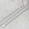 Sterling Silver Basic Necklace, Miami Cuban Design, Polished, Silver Finish, 04.420.0005.20