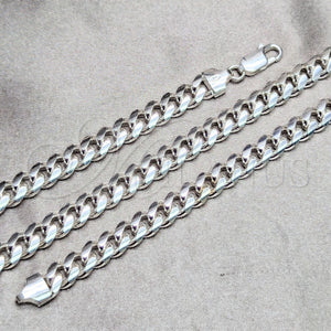 Sterling Silver Necklace — Basic Necklace Miami Cuban Design Polished 04. Gauge — main product view — SKU 159455 | Plata 925 collar — básico Necklace Miami Cuban diseño pulido 04. Gauge — SKU 159455