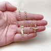 Oro Laminado Thin Rosary, Gold Filled Style San Judas and Crucifix Design, Polished, Golden Finish, 09.213.0052.18