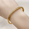 Oro Laminado Individual Bangle, Gold Filled Style Twist Design, Diamond Cutting Finish, Golden Finish, 07.170.0051 (06 MM Thickness, One size fits all)