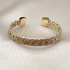 Oro Laminado Individual Bangle, Gold Filled Style Polished, Tricolor, 07.170.0053