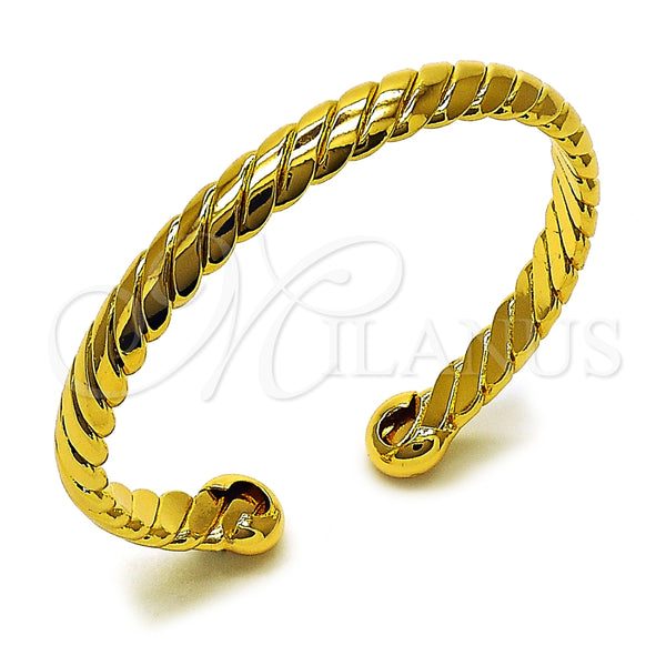Gold Filled Jewelry — Individual Bangle Twist Design Polished 07. 07 MM — main product view — SKU 159488 | Oro Laminado joyería — Individual Bangle Twist diseño pulido 07. 07 MM — SKU 159488