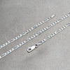 Sterling Silver Basic Necklace, Figaro Design, Polished, Silver Finish, 04.420.0015.18