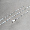 Sterling Silver Basic Necklace, Figaro Design, Polished, Silver Finish, 04.420.0015.18 (0.80 Gauge, Thickness, 18 Inches Length)