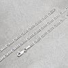 Sterling Silver Basic Necklace, Figaro Design, Polished, Silver Finish, 04.420.0016.18 (0.60 Gauge, Thickness, 18 Inches Length)