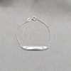 Sterling Silver Basic Necklace, Figaro Design, Polished, Silver Finish, 03.420.0002.05 (0.40 Gauge, Thickness, 5 Inches Length)