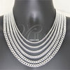 Sterling Silver Basic Necklace, Miami Cuban Design, Polished, Silver Finish, 04.420.0003.18