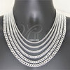 Sterling Silver Basic Necklace, Miami Cuban Design, Polished, Silver Finish, 04.420.0003.18 (100 Gauge, 02 MM Thickness, 18 Inches Length)